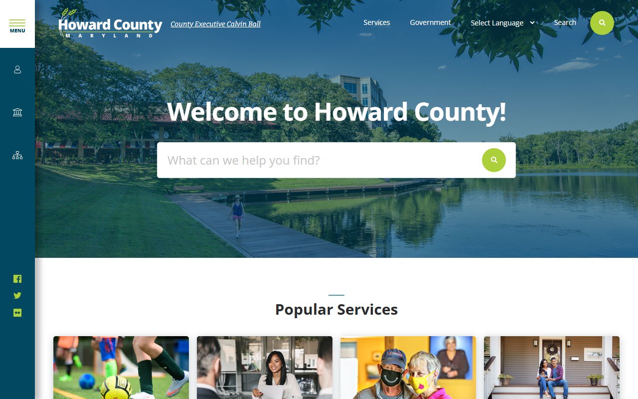 Howard County Government website for Howard County property tax records and credits